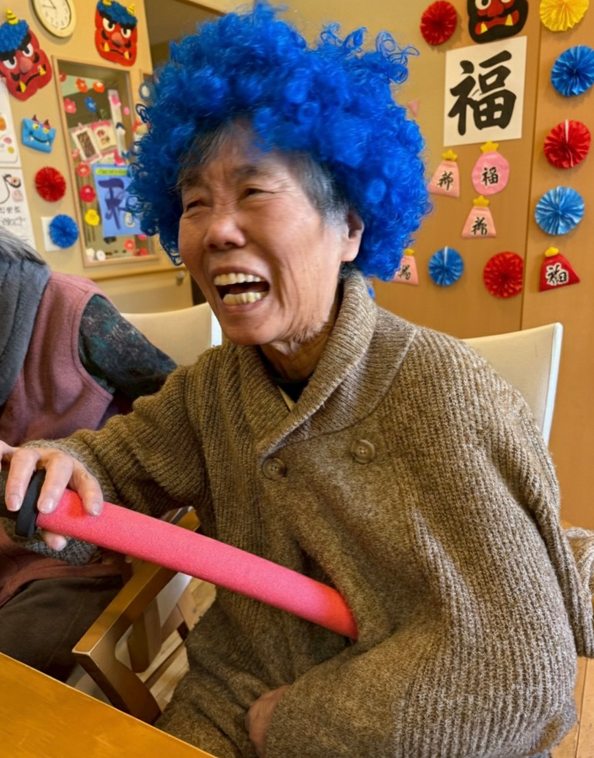 今年も節分の季節を迎え、ホーム内で豆まきを行いました